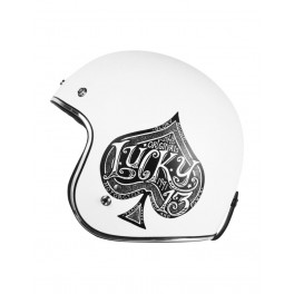 Casco Origine Primo Red Spade White