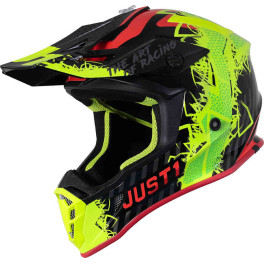 Casco Just 1 J38 Mask Fluor Yellow Red Black
